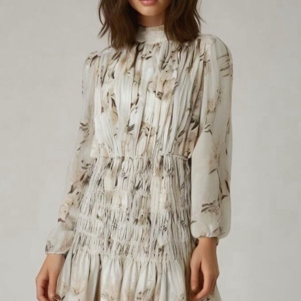 House Of Harlow 1960 Smocked Mini Dress